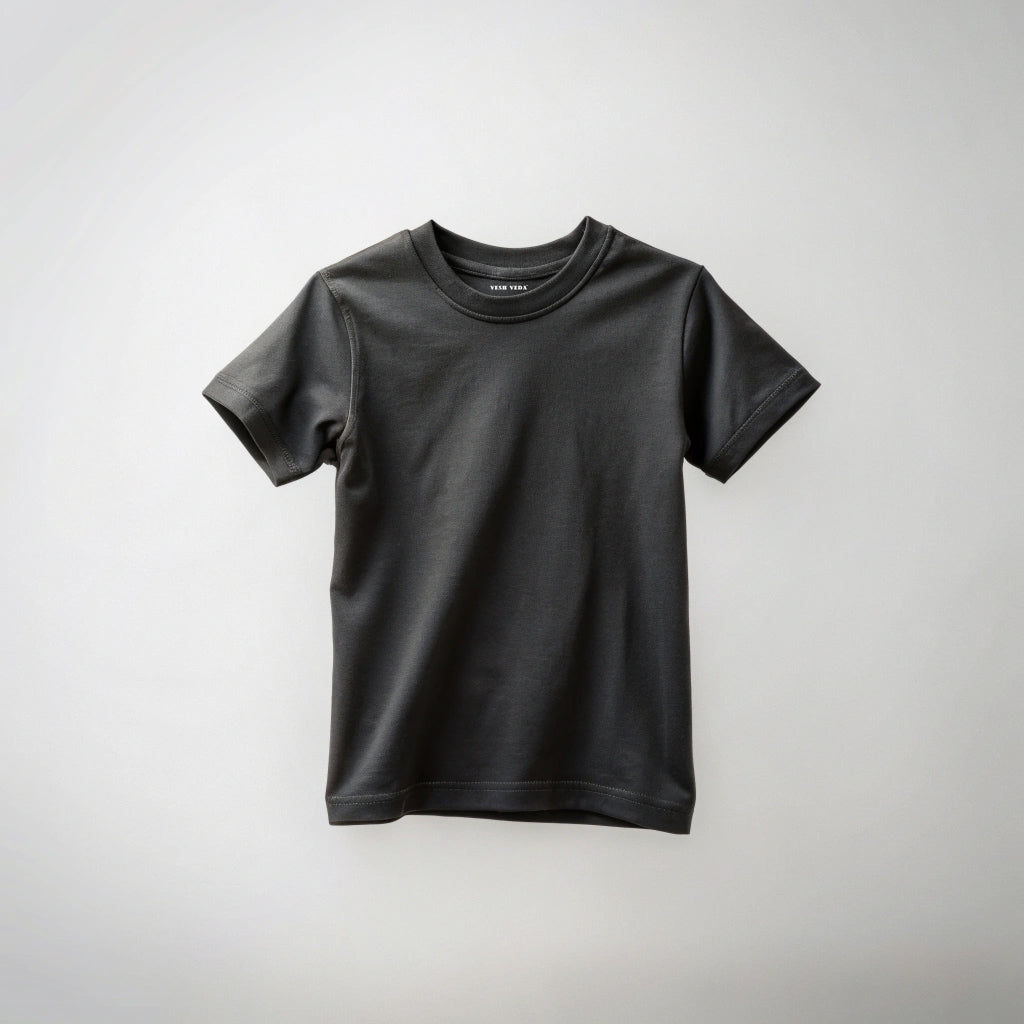 Black Kids Plain T-Shirt
