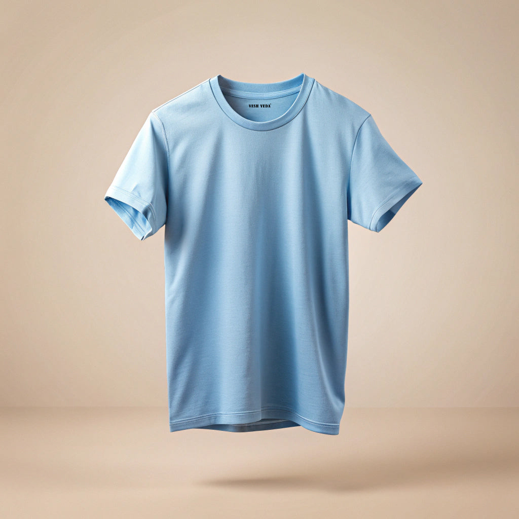 Baby Blue Plain T-Shirt