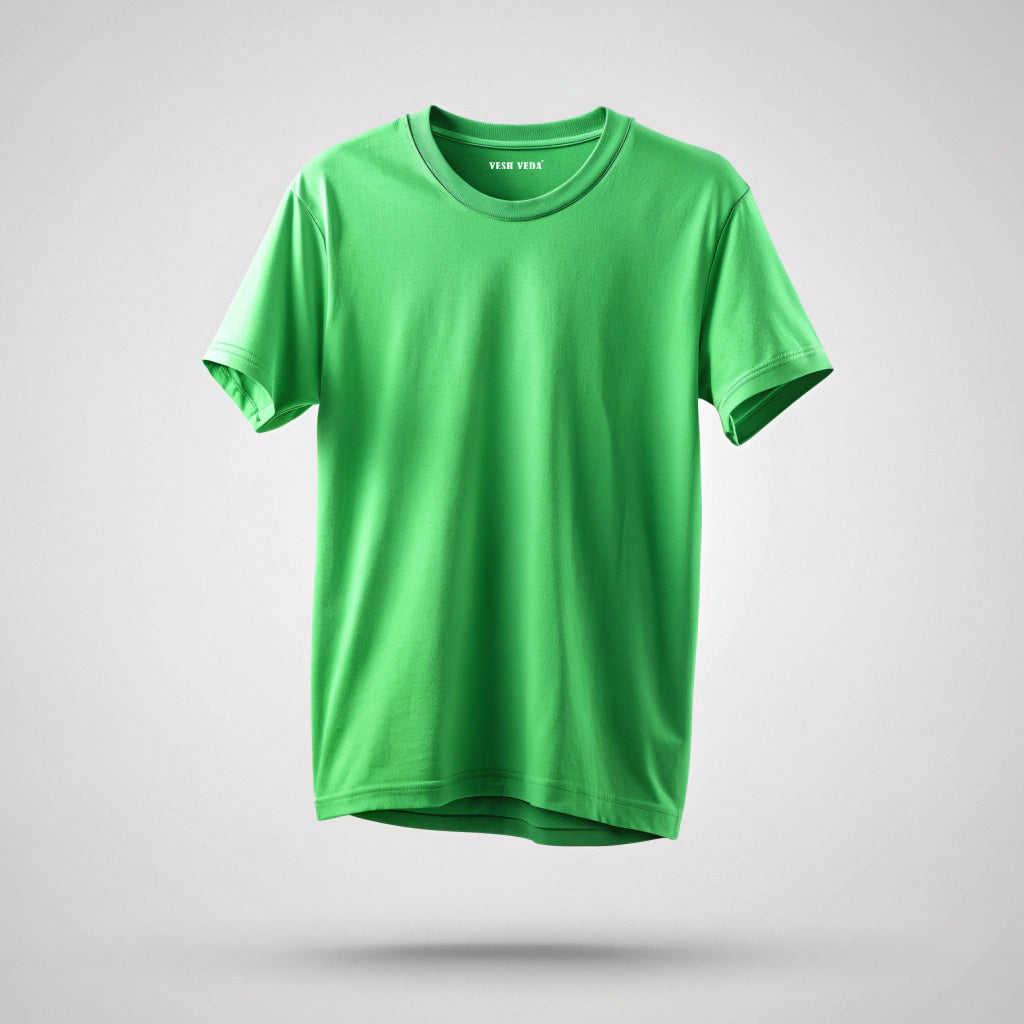 Flag Green Plain T-Shirt