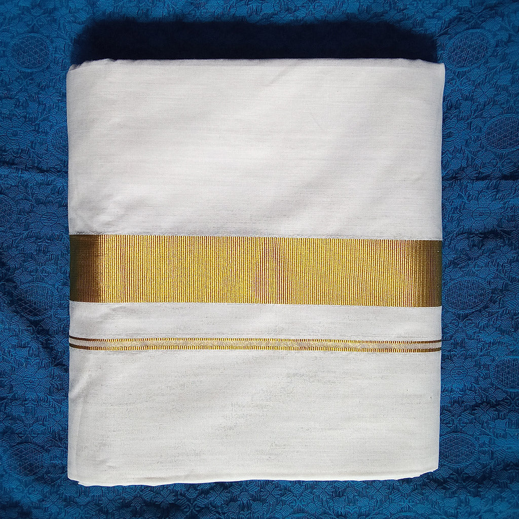 Kuthampully Original Handloom Kasavu Cotton Saree