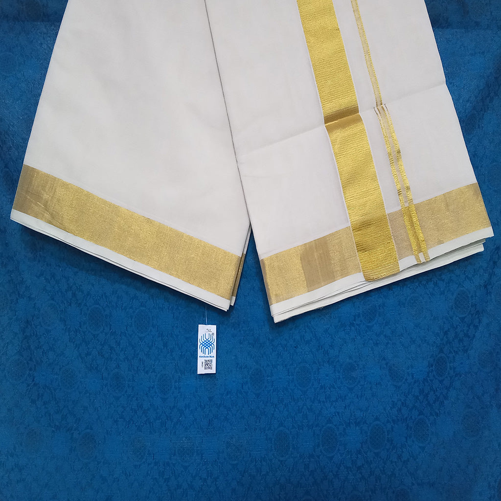 Kuthampully Original Handloom Kasavu Cotton Saree