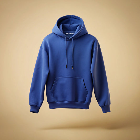 Royal Blue Plain Hoodie