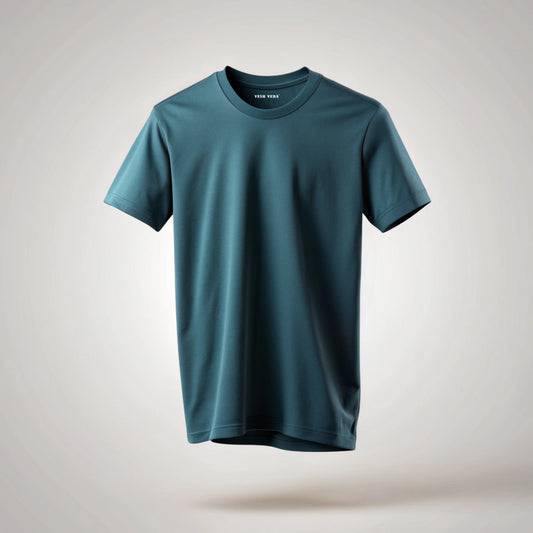 Petrol Blue Plain T-Shirt