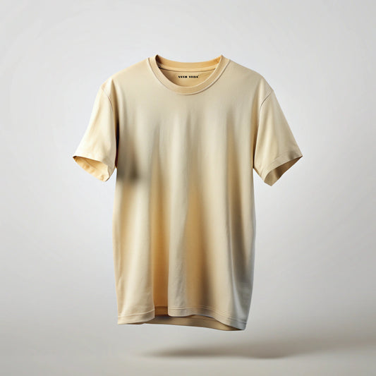 Beige Plain T-Shirt