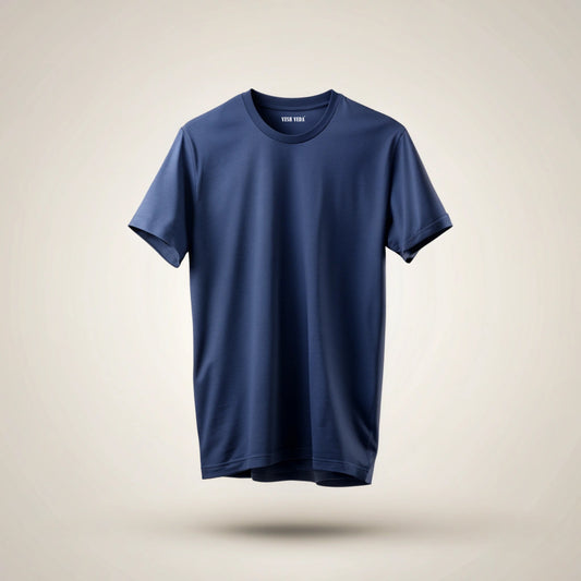 Navy Blue Plain T-Shirt