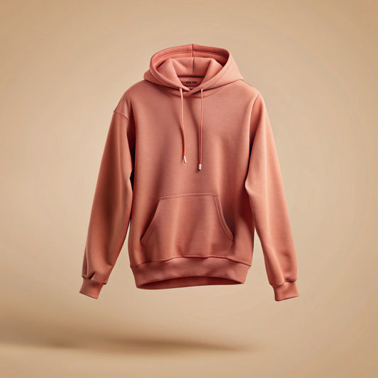 Coral Plain Hoodie