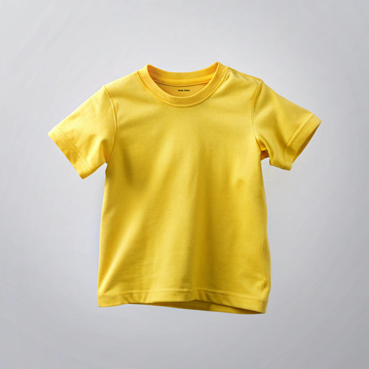 New Yellow Kids Plain T-Shirt
