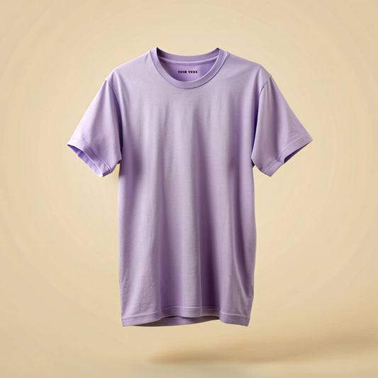 Lavender Plain Oversized T-Shirt