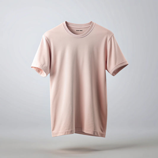 Light Pink Plain Oversized T-Shirt